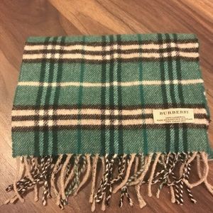 Authentic Burberry Green Scarf